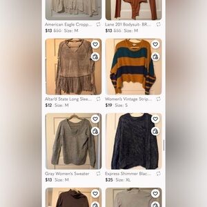 All Long Sleeves in Posh Closet- 54 Total